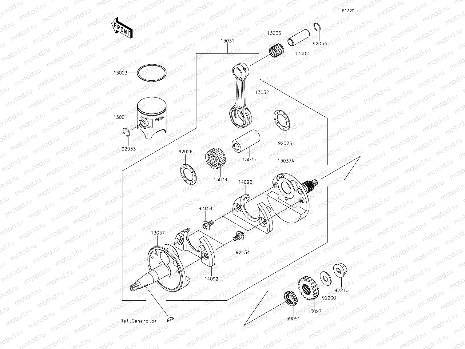 Crankshaft & Pistons