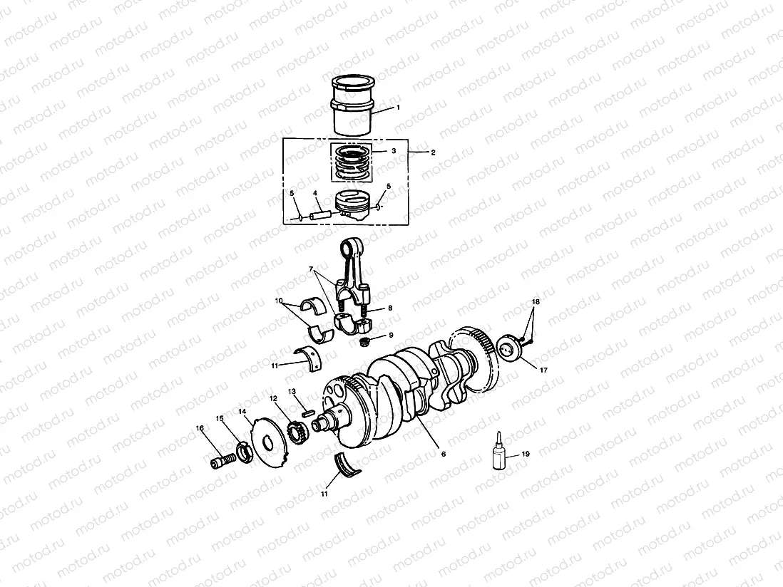 Crankshaft/Conn Rod/Pistons and Liners
