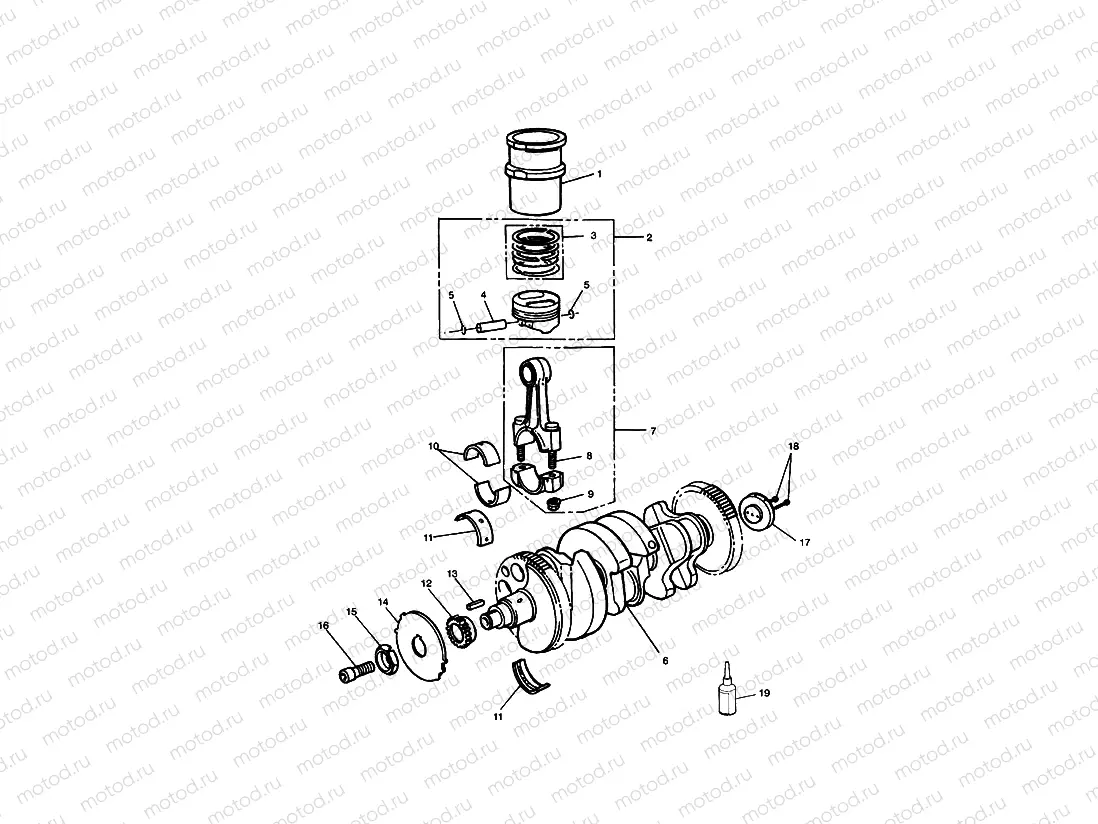 Crankshaft/Conn Rod/Pistons and Liners