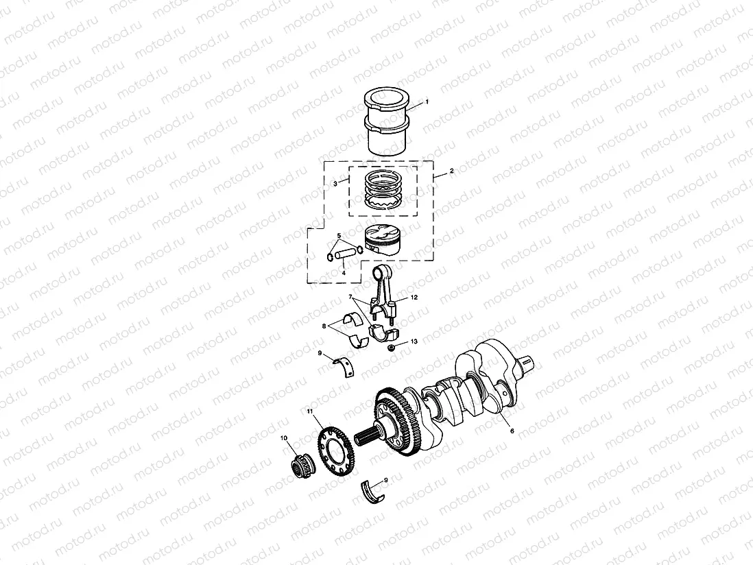 Crankshaft/Conn Rod/Pistons and Liners