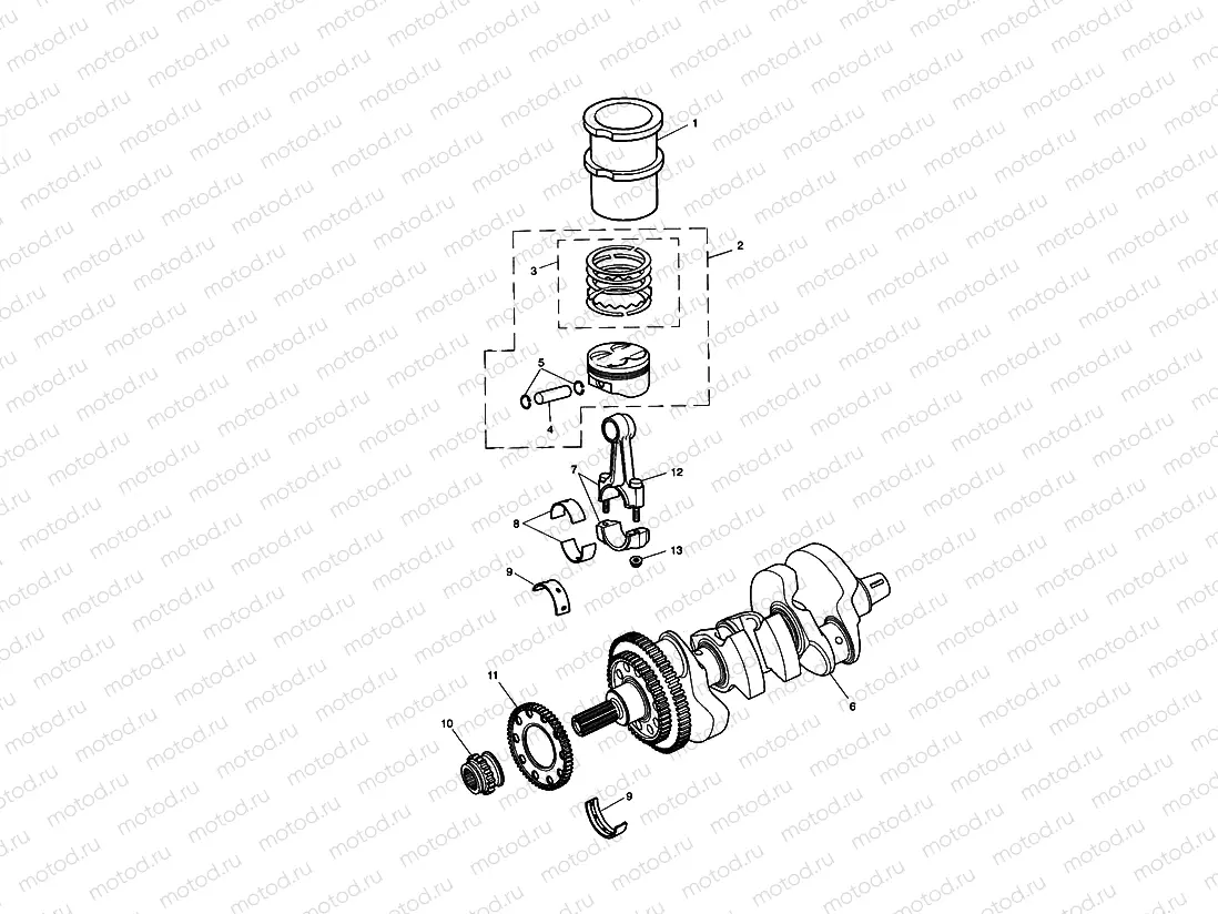 Crankshaft,Connecting Rods...
