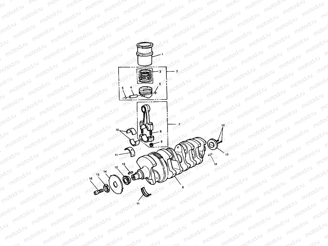 Crankshaft,ConnectingRods Piston