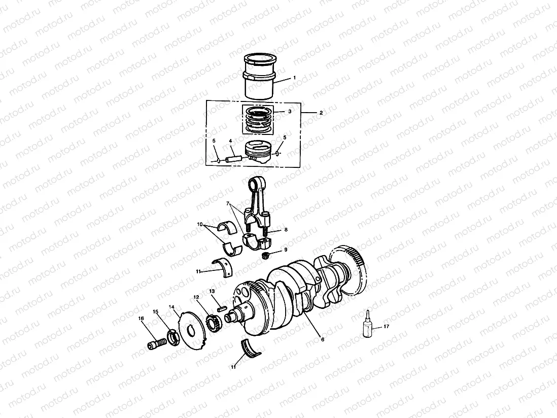 Crankshaft,ConnectingRods Piston