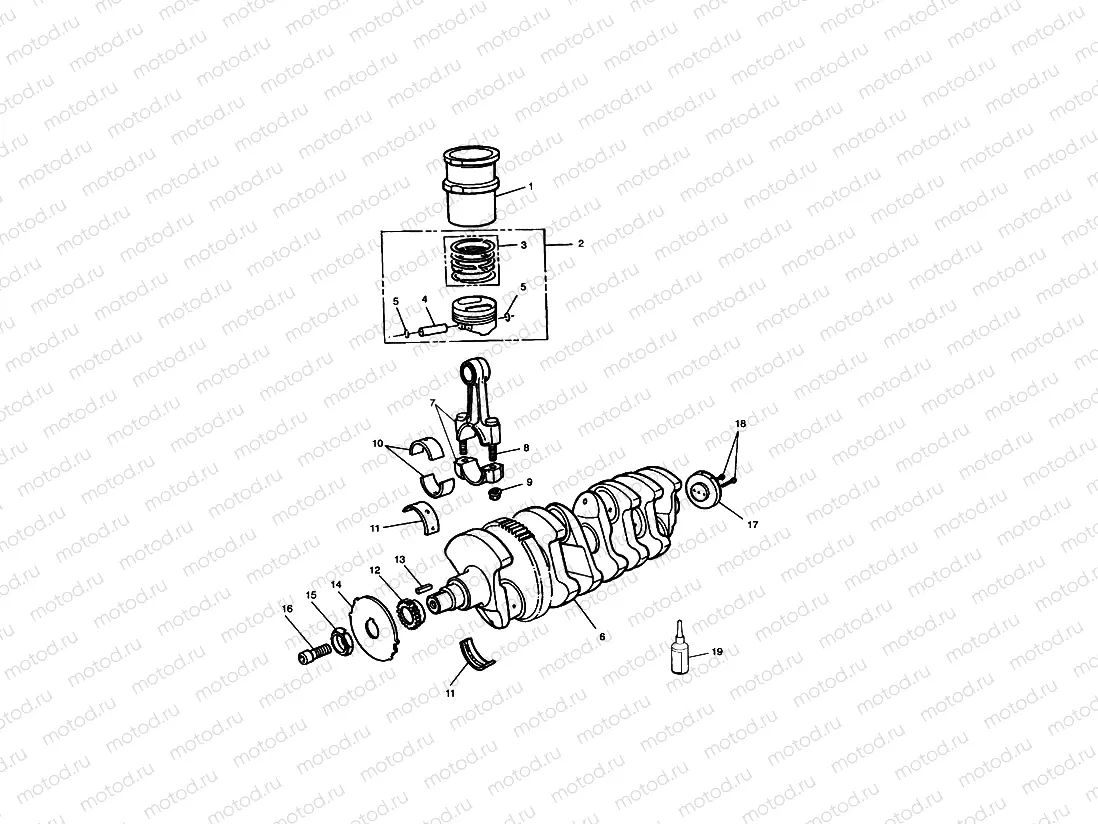 Crankshaft,ConnectingRods Piston