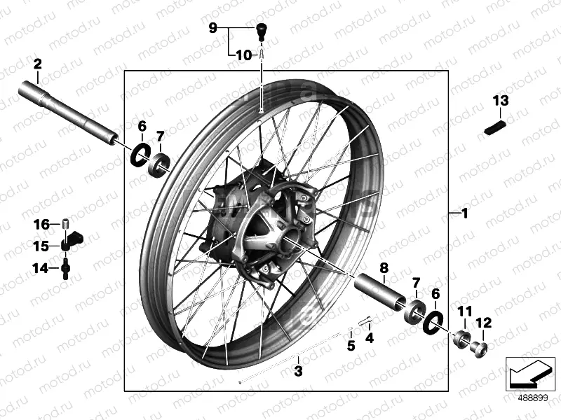 CROSS SPOKE WHEEL FRONT