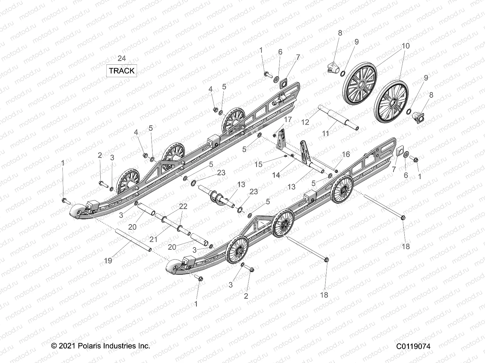 CSUSPENSION | CSUSPENSION, REAR and TRACK - S23CED5TSL/TSU (C0119074)