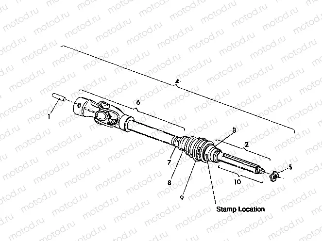 CV JOINT 250 4X4-Update USA STAMPED ON BELL HOUSING (4919791979039A) | CV JOINT 250 4X4-Update USA STAMPED ON BELL HOUSING (4919791979039A)