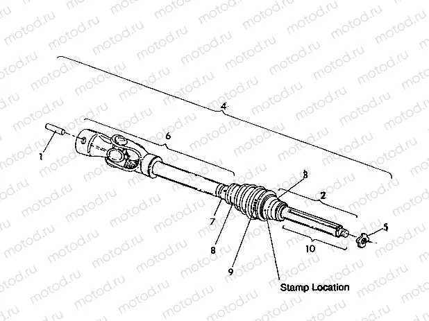 CV JOINT 350 4X4 - Update (4919831983052B) | CV JOINT 350 4X4 - Update (4919831983052B)