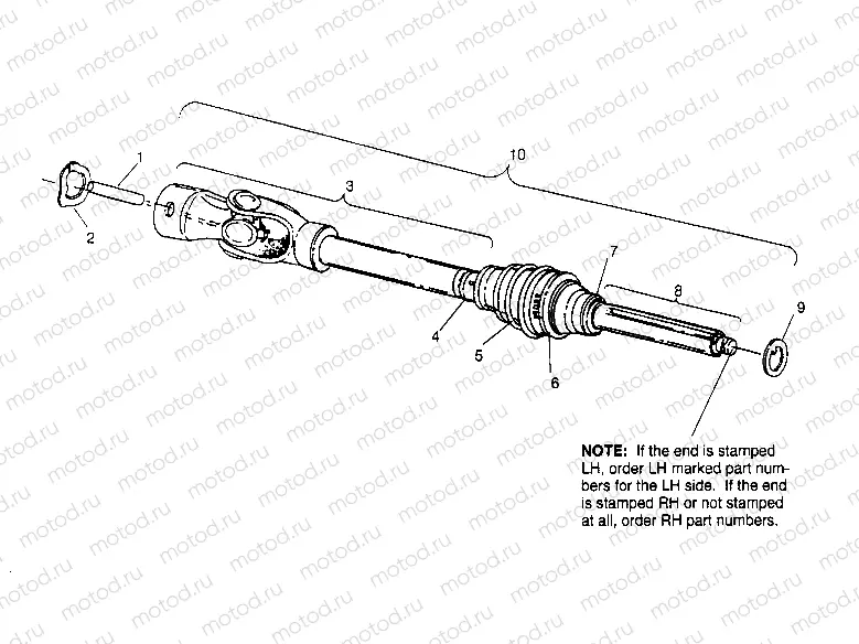 CV JOINT 4x4 300 W948130 (4926762676B003) | CV JOINT 4x4 300 W948130 (4926762676B003)