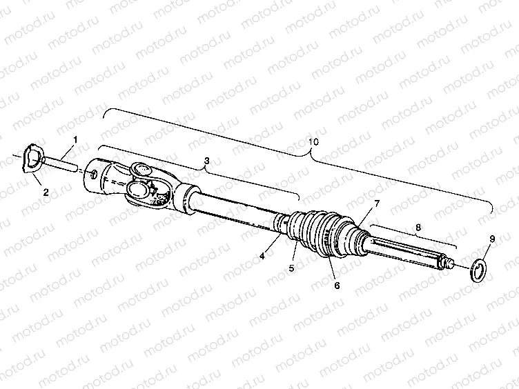 Cv JOINT 6X6 350L S938739 (4924362436014A) | Cv JOINT 6X6 350L S938739 (4924362436014A)