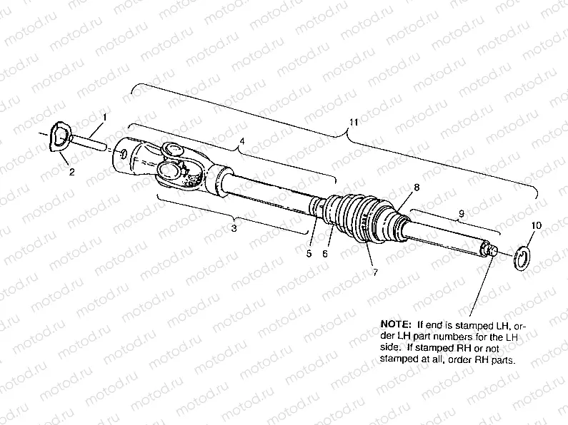 CV JOINT 6x6 400L | CV JOINT 6x6 400L, SWEDISH S948740 and  NORWEGIAN N948740 (4926812681015A)
