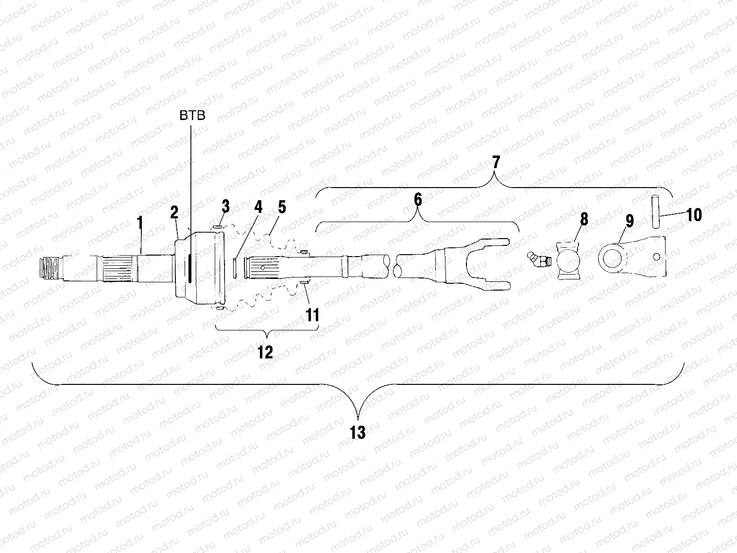 CV JOINT - BTB - A01CH42AA (4964436443B001) | CV JOINT - BTB - A01CH42AA (4964436443B001)