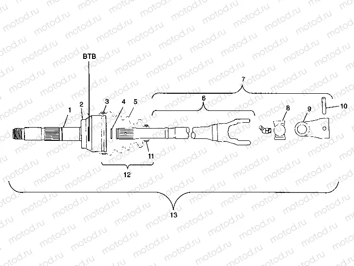 CV JOINT - BTB - A99CH50AC (4952455245b004) | CV JOINT - BTB - A99CH50AC (4952455245b004)