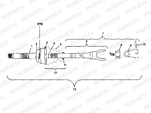CV JOINT - BTB - W98CH50A(C)(D)(E)(F) (4950135013b004) | CV JOINT - BTB - W98CH50A(C)(D)(E)(F) (4950135013b004)