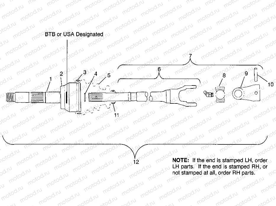 CV JOINT - NEAPCO Magnum 4X4 W968144 and Swedish Magnum 4X4 S968144 (4936053605B013) | CV JOINT - NEAPCO Magnum 4X4 W968144 and Swedish Magnum 4X4 S968144 (4936053605B013)
