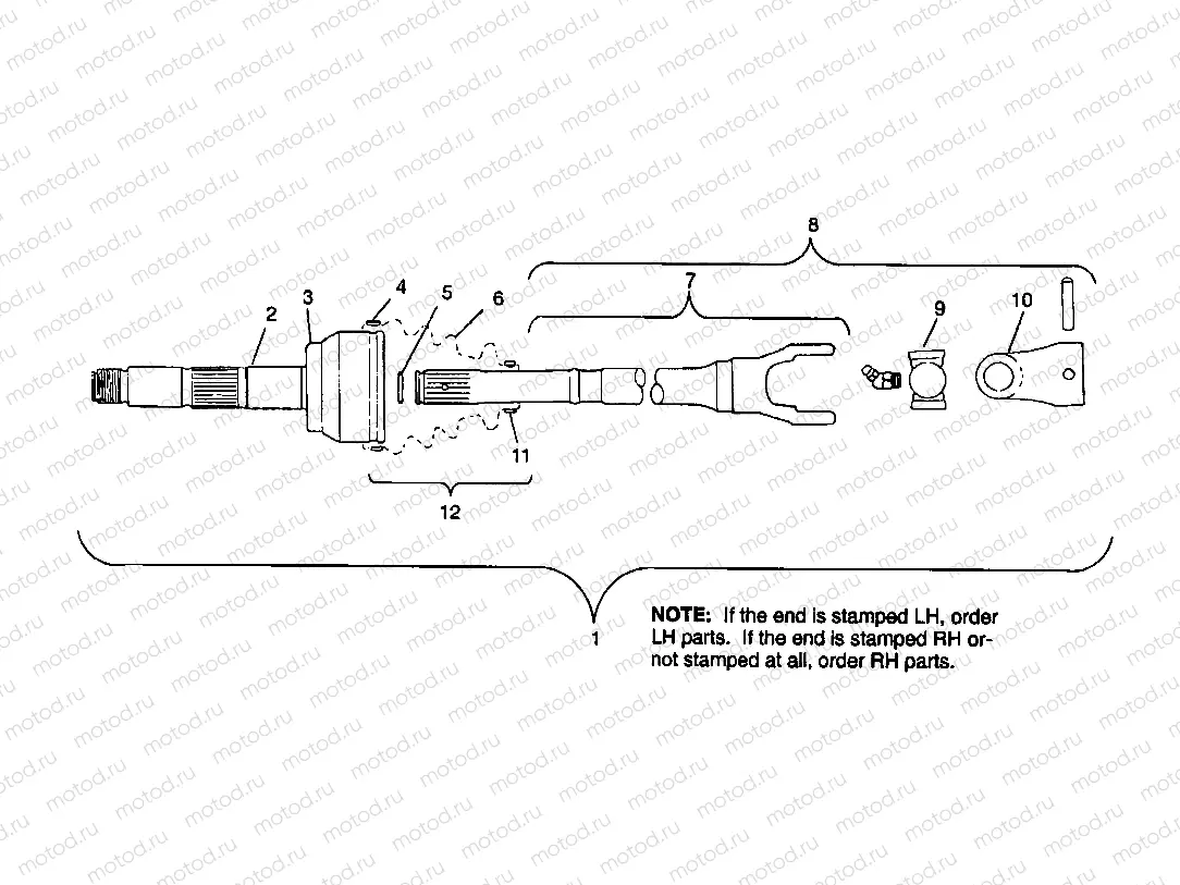 CV JOINT - NEAPCO PARTS 6x6 400L - U.S. W958740 | CV JOINT - NEAPCO PARTS 6x6 400L - U.S. W958740, SWEDISH S958740 and NORWEG (4930273027B006)
