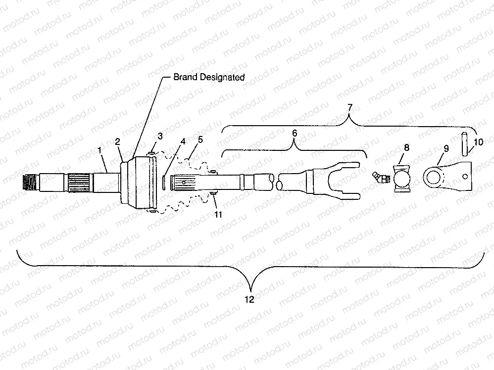 CV JOINT - NEAPCO  SPORTSMAN 500 W97CH50A (4939993999B003) | CV JOINT - NEAPCO  SPORTSMAN 500 W97CH50A (4939993999B003)