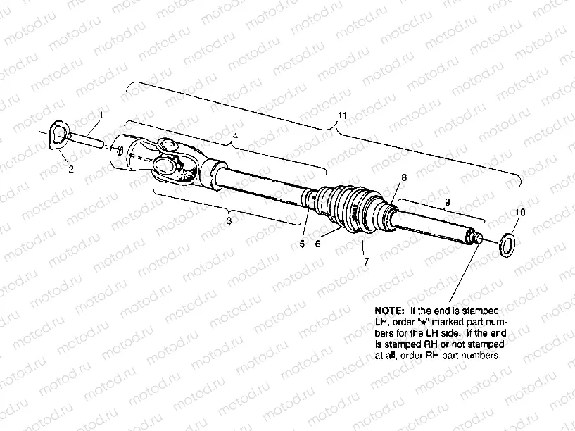 CV JOINT Sportsman 4x4 W948040 (4926842684B003) | CV JOINT Sportsman 4x4 W948040 (4926842684B003)
