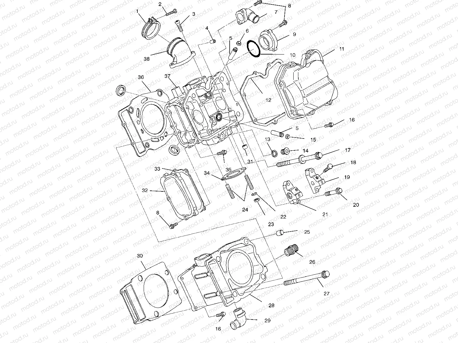 CYLINDER - A01CH42AA (4964436443D002) | CYLINDER - A01CH42AA (4964436443D002)