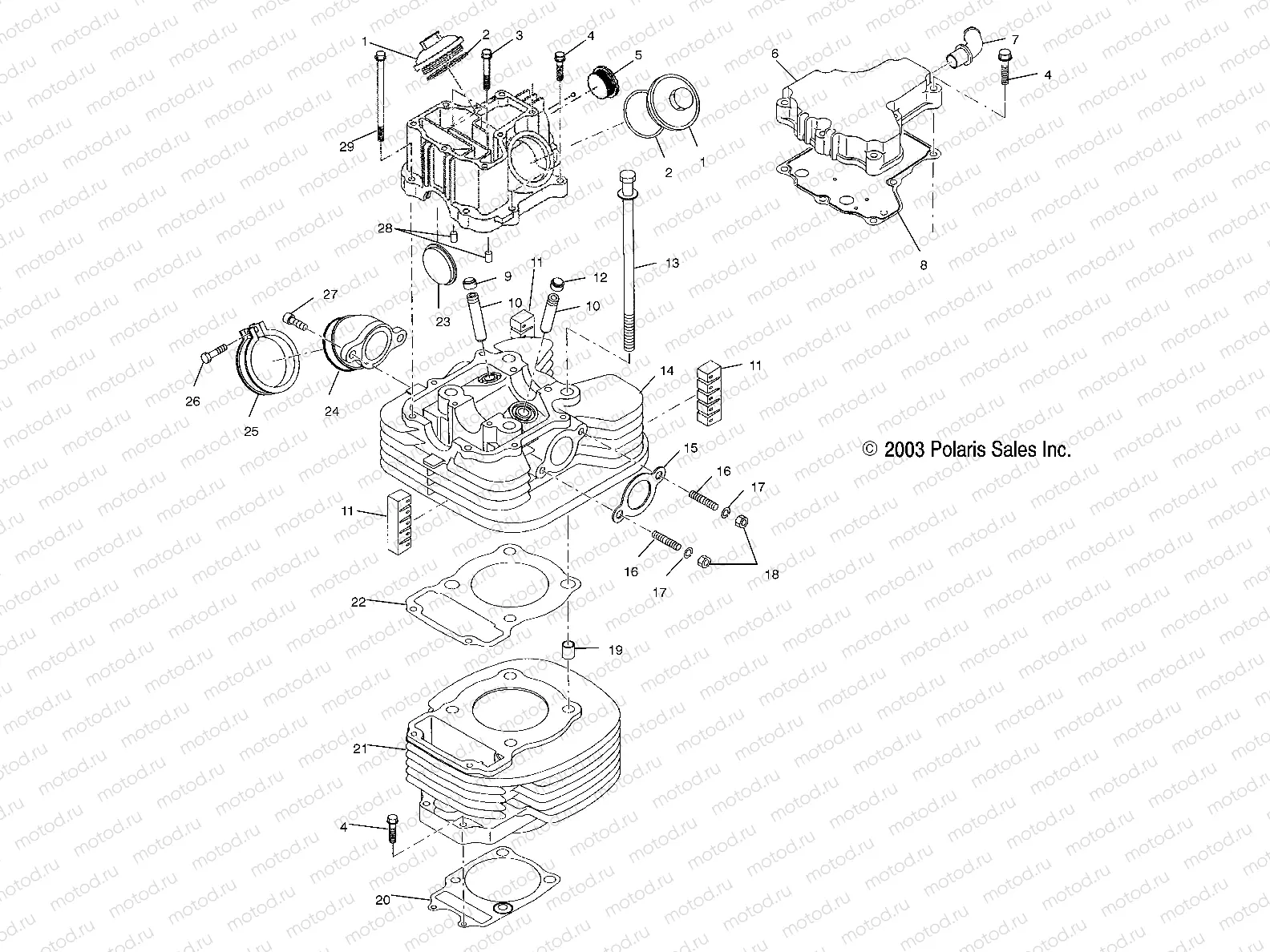 CYLINDER - A04JD32AA (4977487748D08) | CYLINDER - A04JD32AA (4977487748D08)