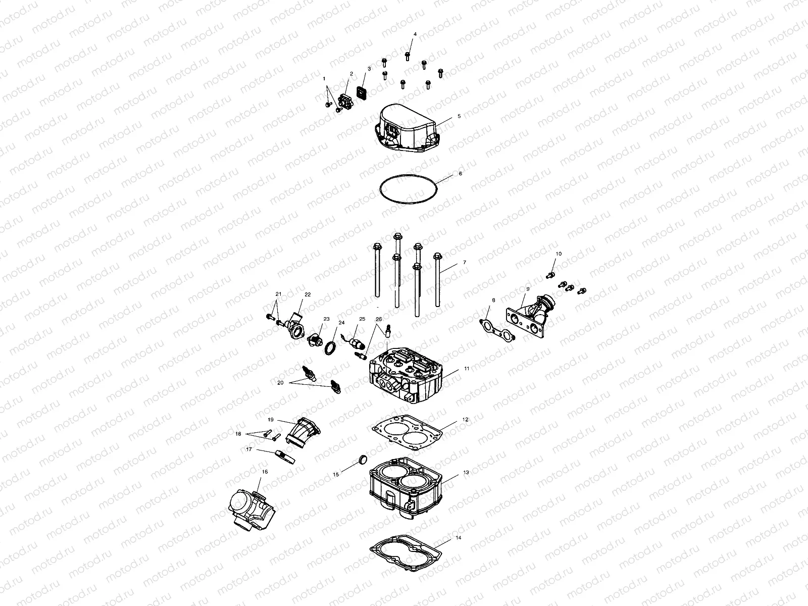 CYLINDER and CYLINDER HEAD - A02CH68AA/AB/AC/CA/CB (4966346634D05) | CYLINDER and CYLINDER HEAD - A02CH68AA/AB/AC/CA/CB (4966346634D05)