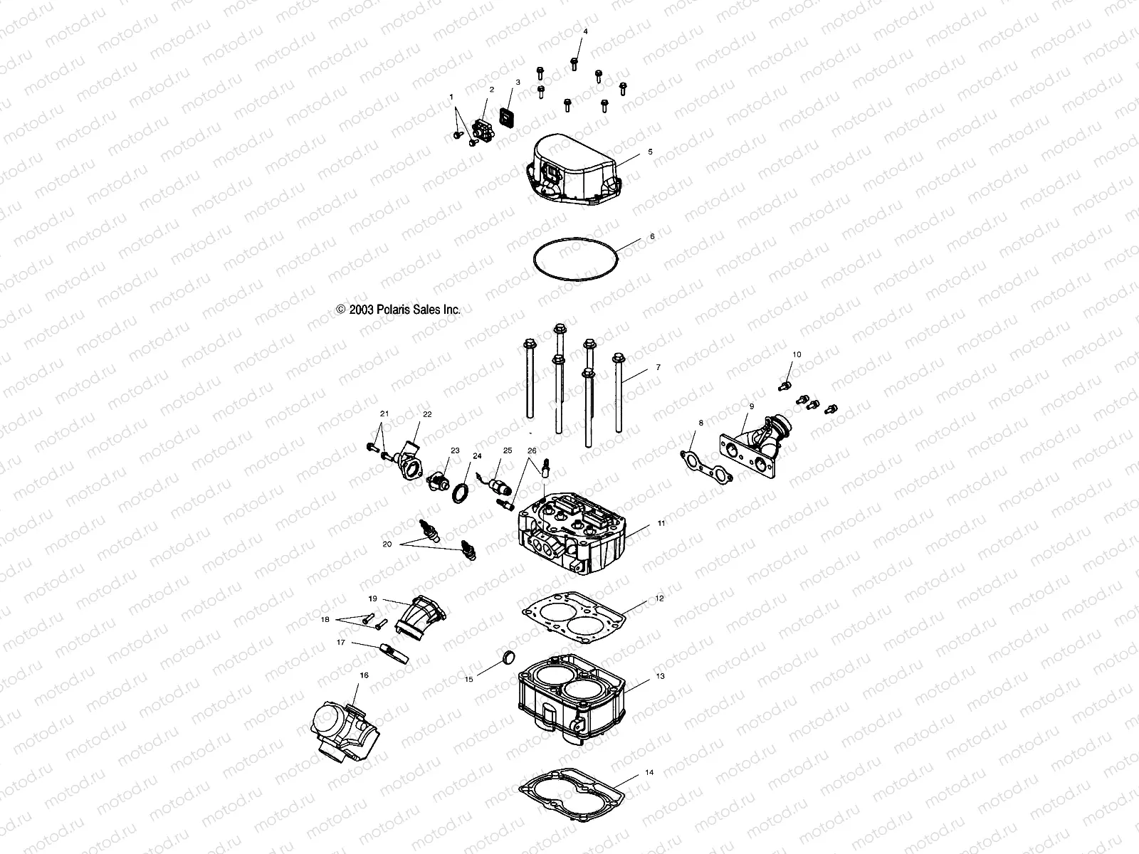 CYLINDER and CYLINDER HEAD - A03CH68AA/AC/AF/AH/AL (4986128612D05) | CYLINDER and CYLINDER HEAD - A03CH68AA/AC/AF/AH/AL (4986128612D05)