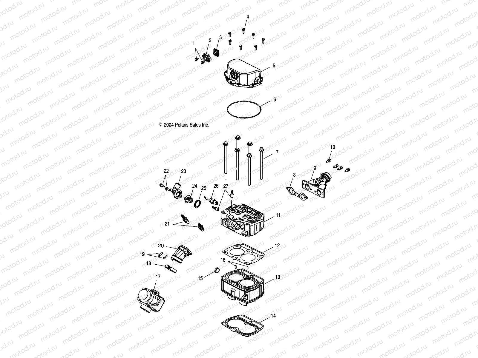 CYLINDER and CYLINDER HEAD - A05MH59AK/AN (4994199419D09) | CYLINDER and CYLINDER HEAD - A05MH59AK/AN (4994199419D09)