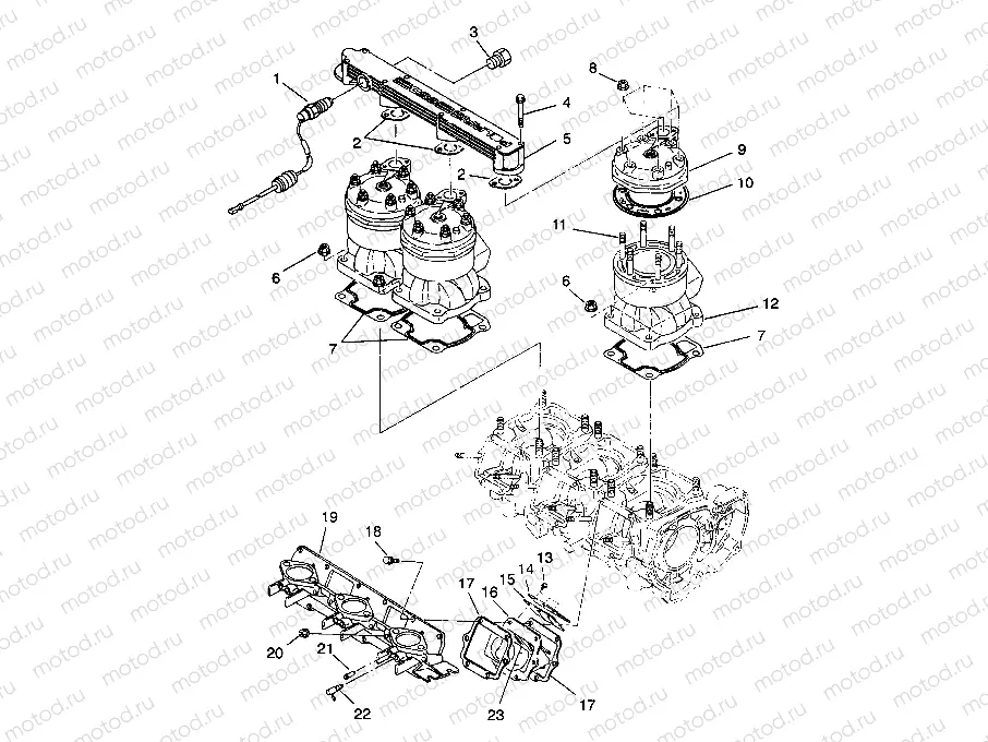 CYLINDER and MANIFOLD SLT 750 B944170 (4925942594024A) | CYLINDER and MANIFOLD SLT 750 B944170 (4925942594024A)