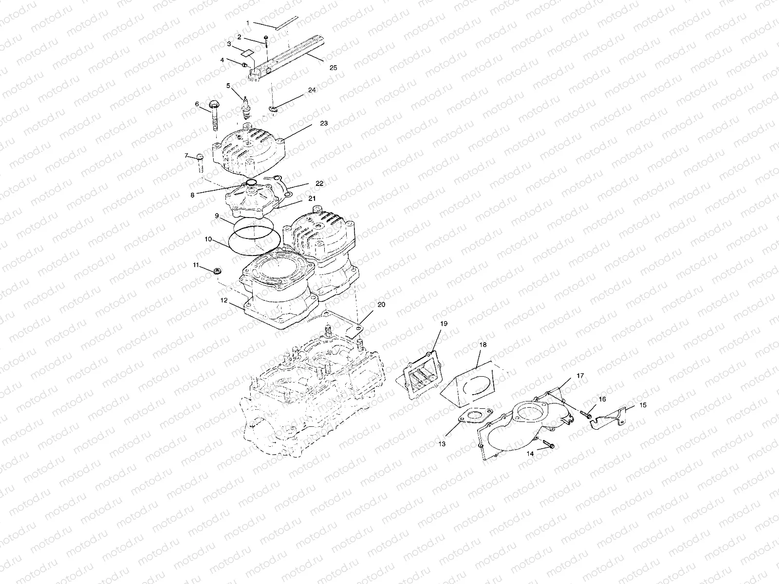 CYLINDER and MANIFOLD - W025197D/W025197I (4971297129C04) | CYLINDER and MANIFOLD - W025197D/W025197I (4971297129C04)