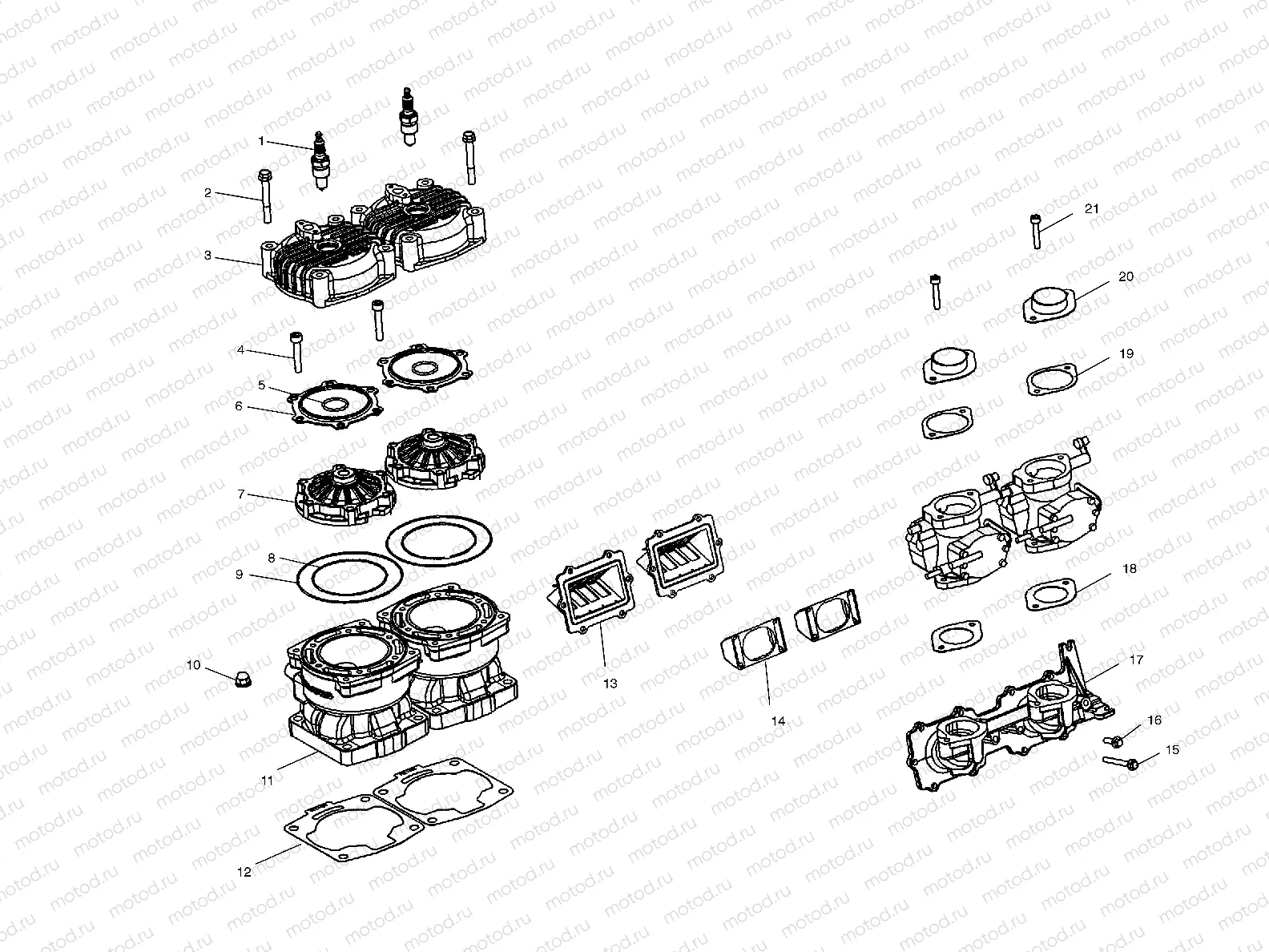 CYLINDER and MANIFOLD - W025402D (4980948094B09) | CYLINDER and MANIFOLD - W025402D (4980948094B09)