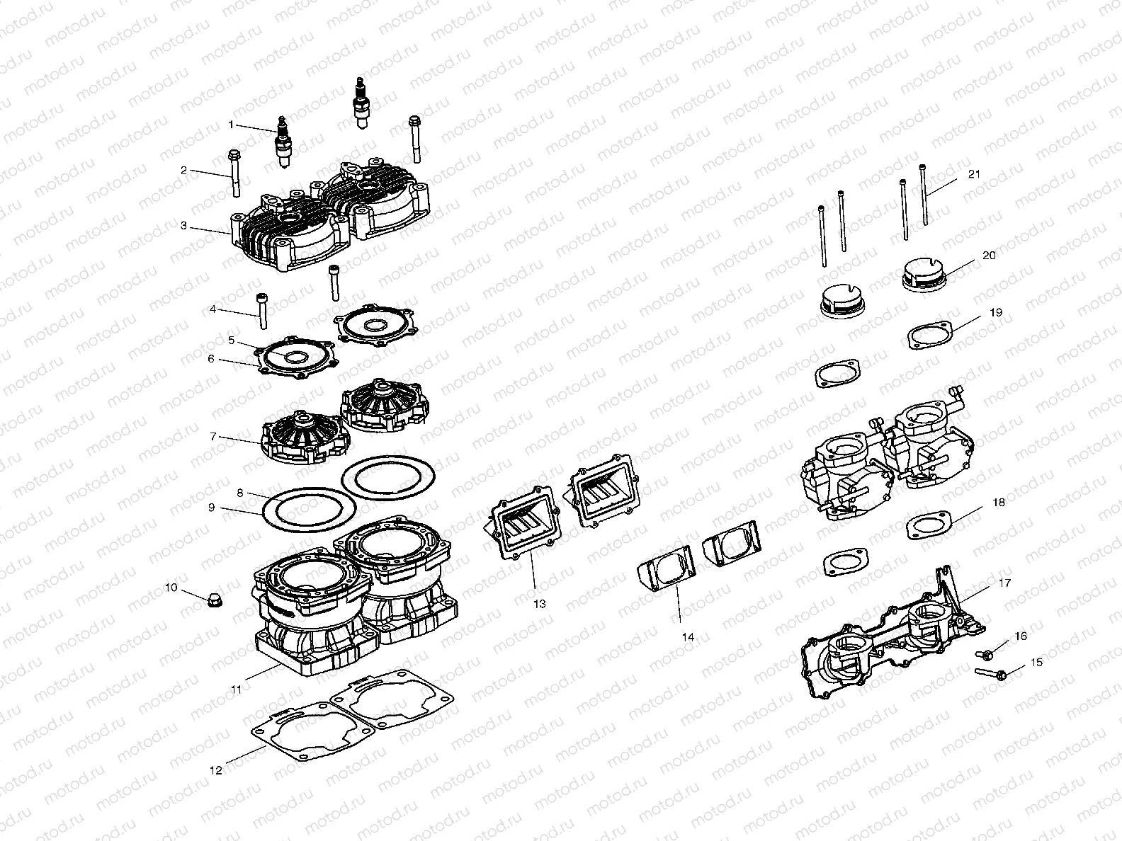 CYLINDER and MANIFOLD - W035402DA (4981108110B09) | CYLINDER and MANIFOLD - W035402DA (4981108110B09)
