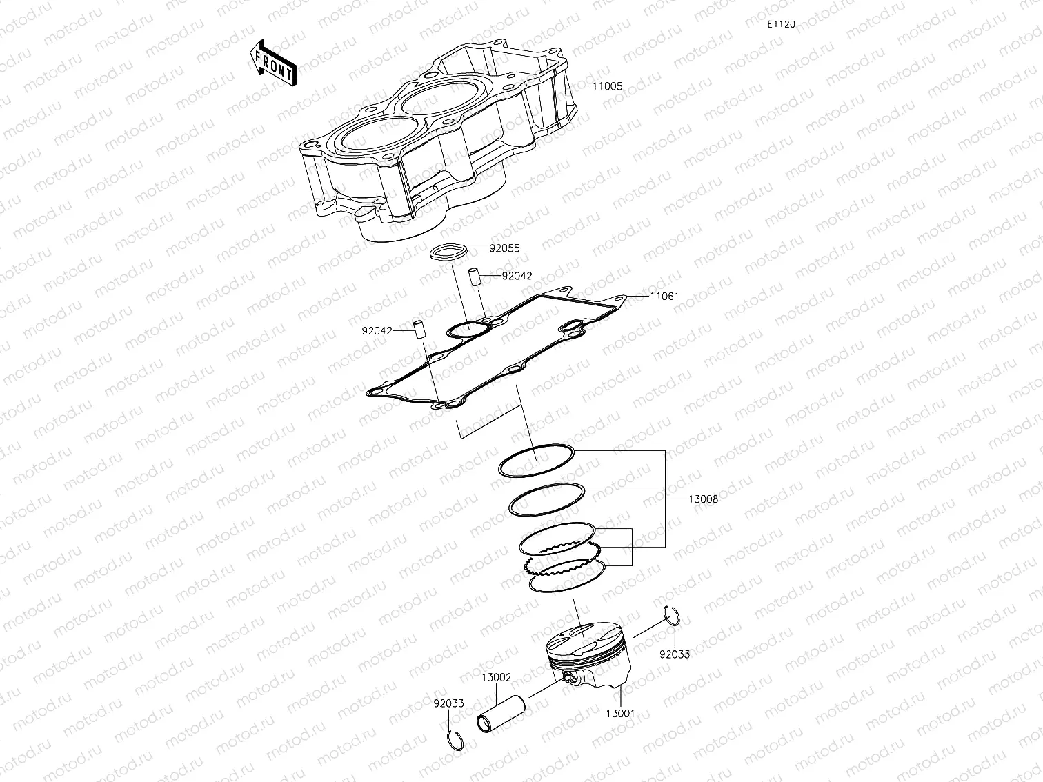 Cylinder and piston