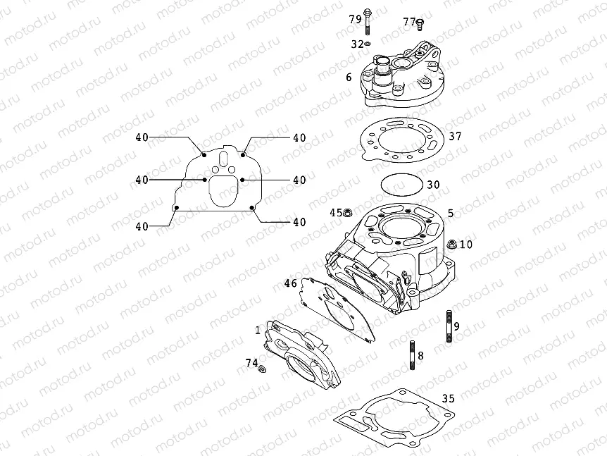 CYLINDER, CYLINDER HEAD