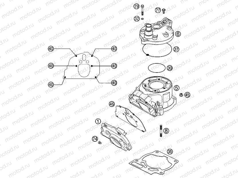 CYLINDER, CYLINDER HEAD
