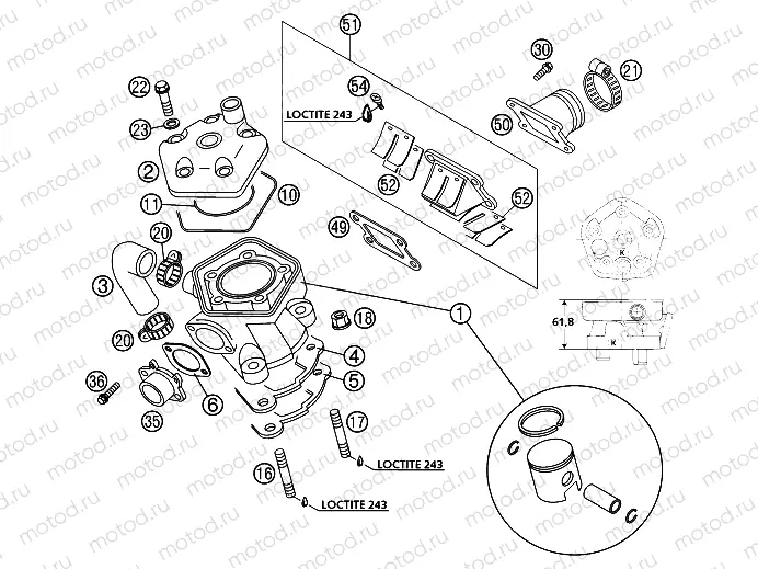 CYLINDER, CYLINDER HEAD