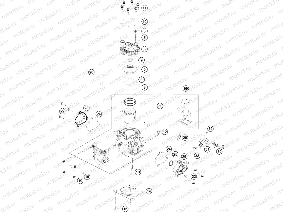 CYLINDER, CYLINDER HEAD