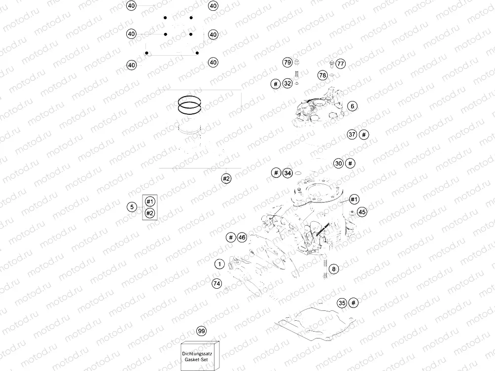 CYLINDER, CYLINDER HEAD|Engine|30