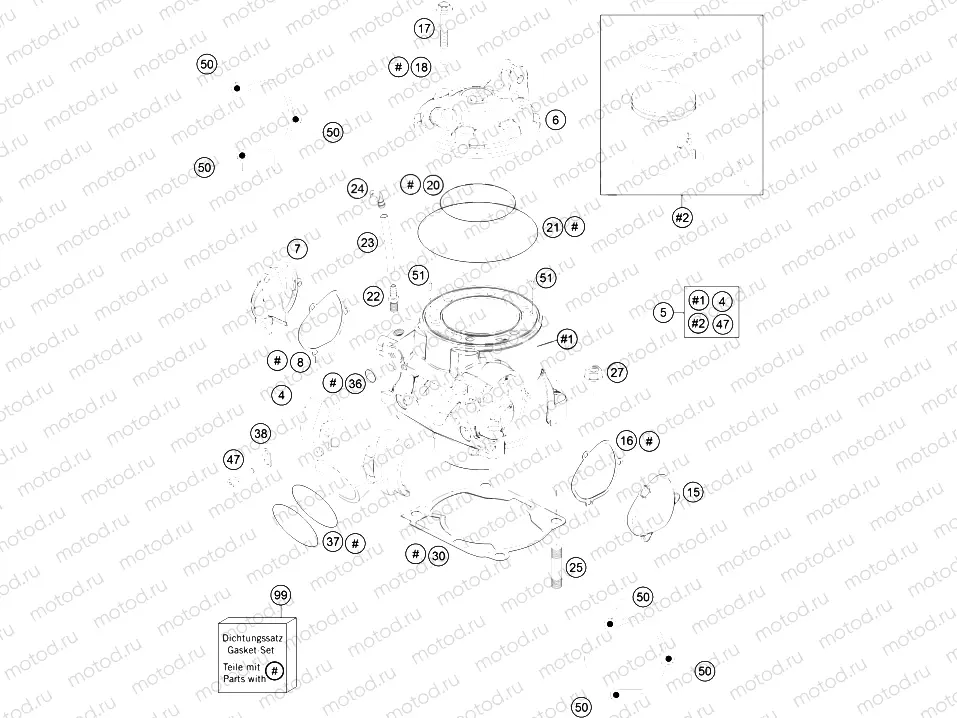 CYLINDER, CYLINDER HEAD|Engine|30