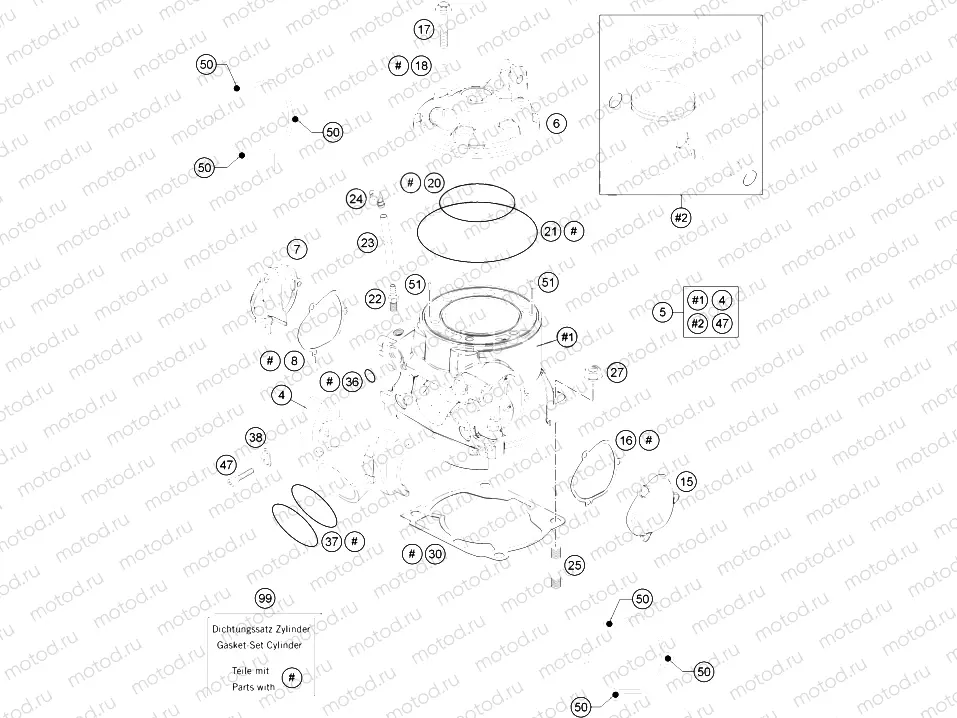 CYLINDER, CYLINDER HEAD|Engine|30