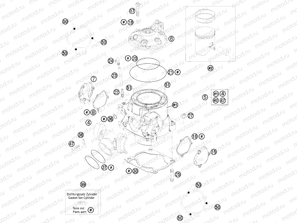 CYLINDER, CYLINDER HEAD|Engine|30
