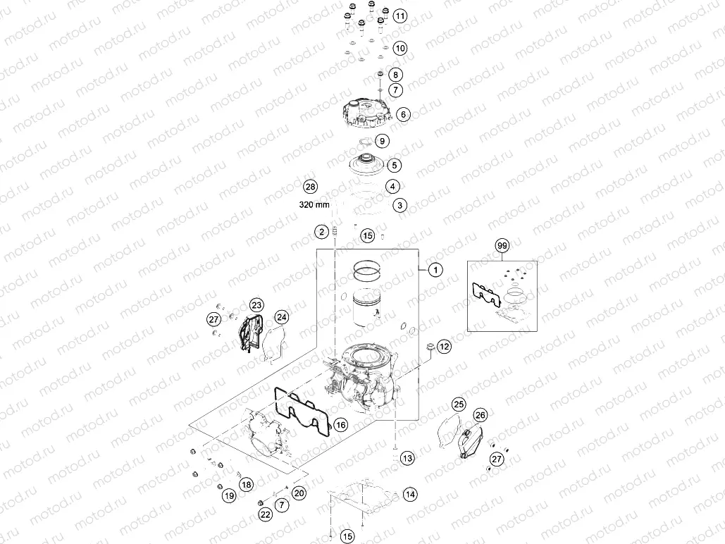 CYLINDER, CYLINDER HEAD|Engine|30