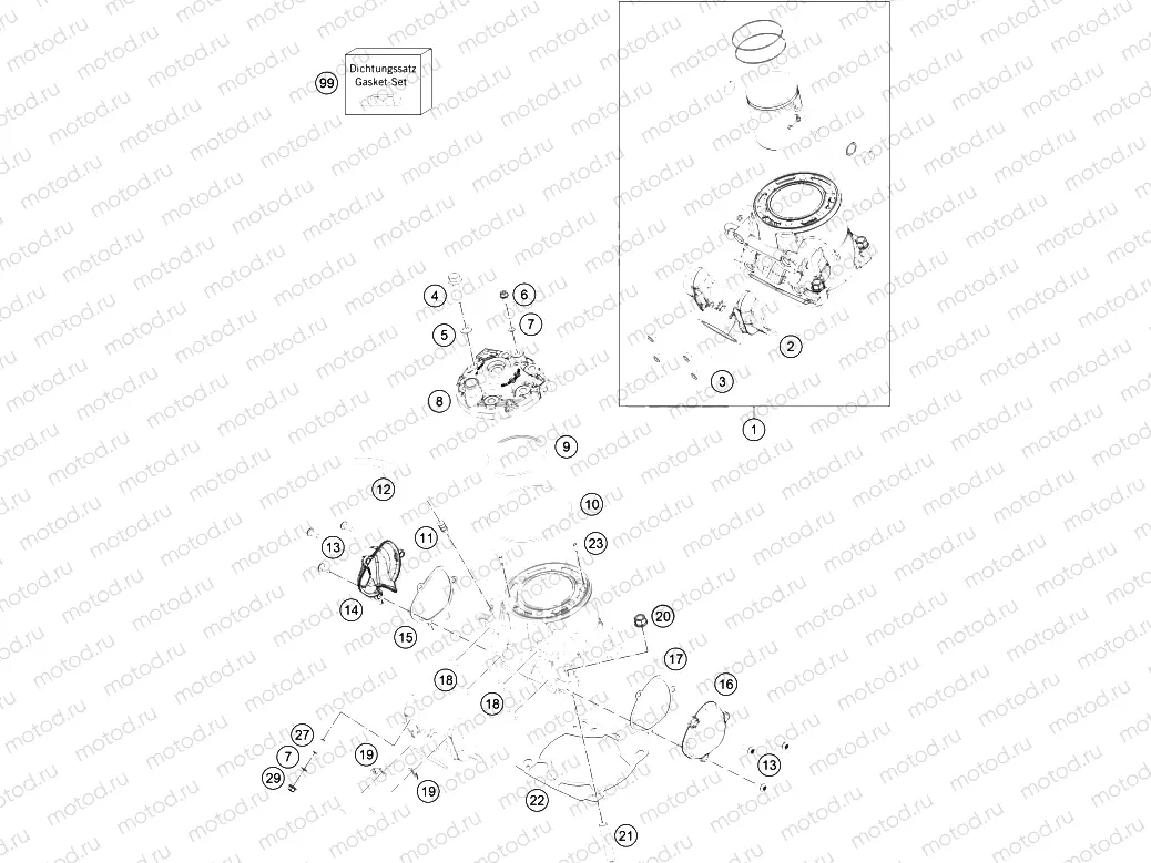 CYLINDER, CYLINDER HEAD|Engine|30