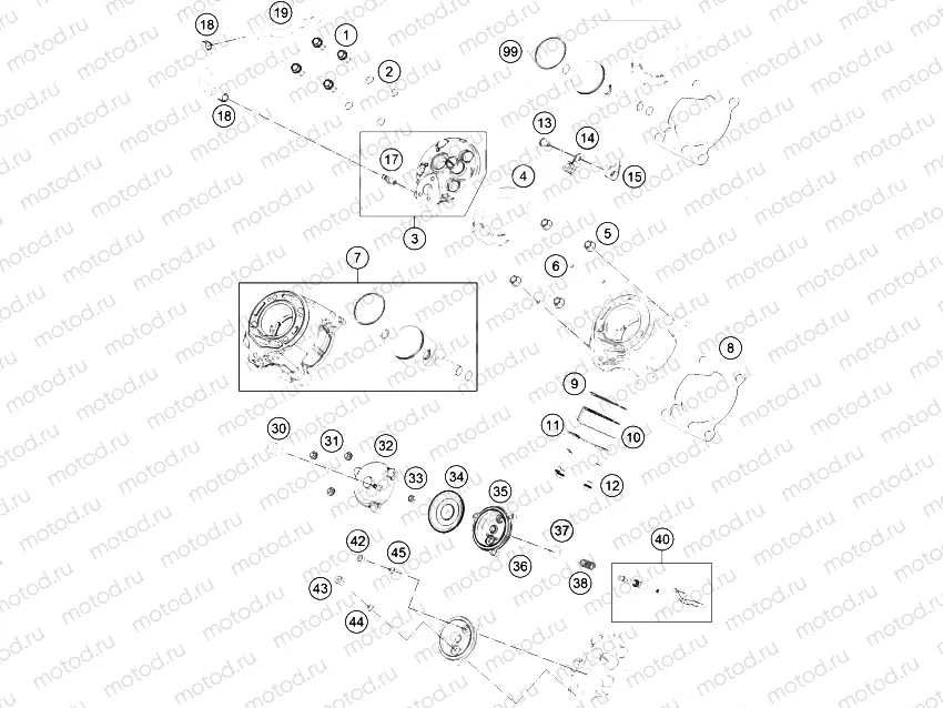 CYLINDER, CYLINDER HEAD|Engine|30