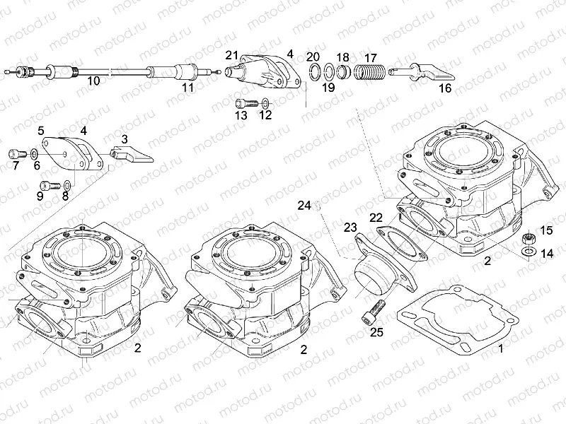 Cylinder - Exhaust valve