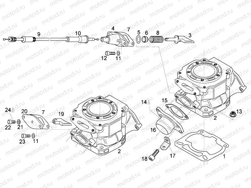 Cylinder - Exhaust valve