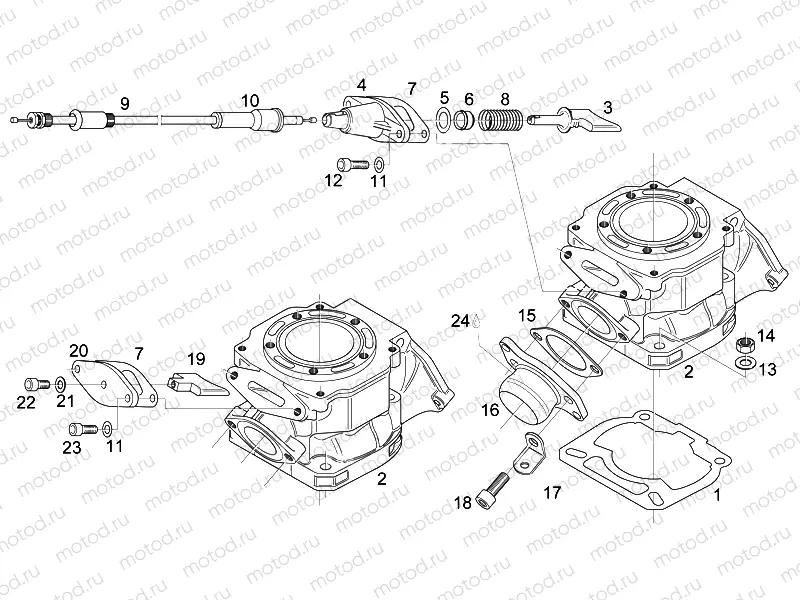 Cylinder - Exhaust valve