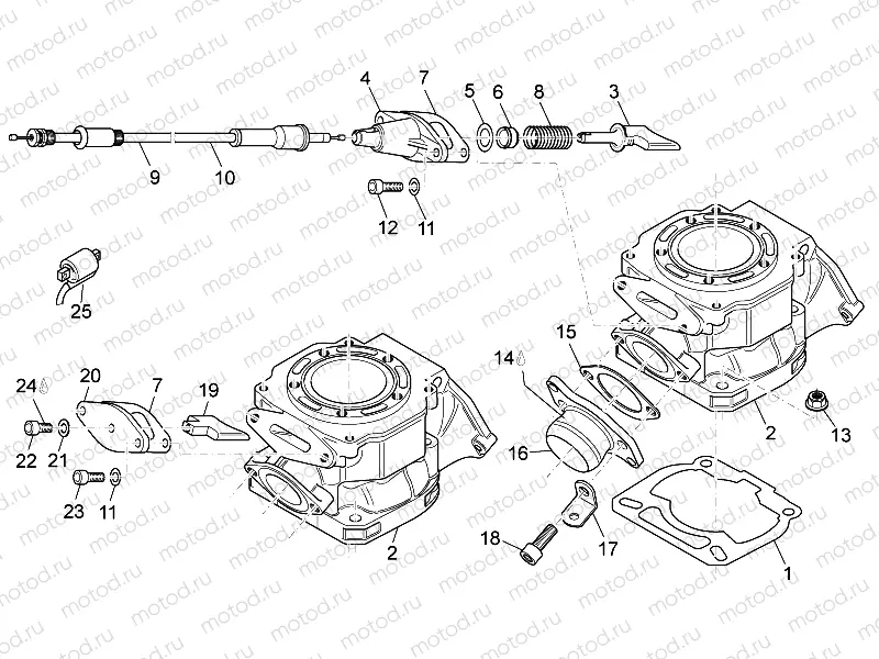 Cylinder - Exhaust valve