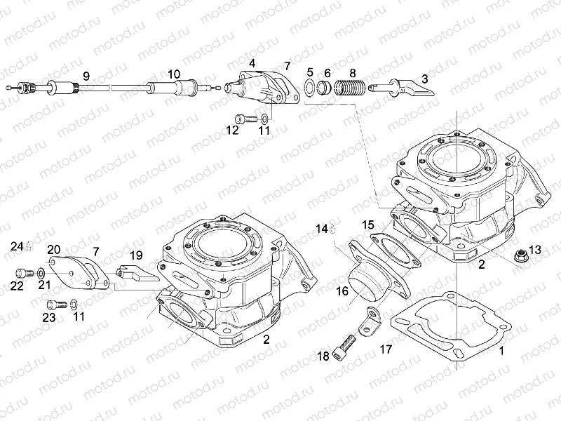 Cylinder - Exhaust valve