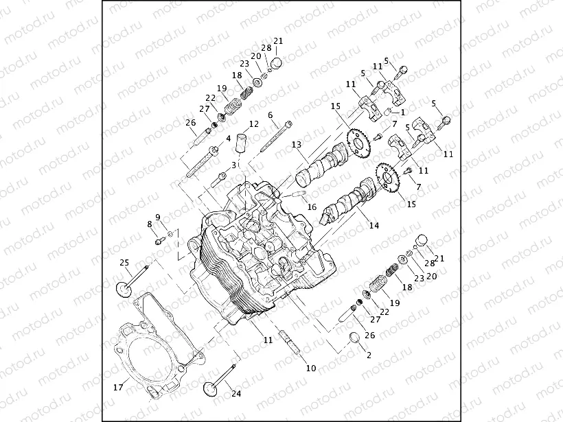 CYLINDER HEAD, CAMSHAFTS & VALVES (2 OF 2)