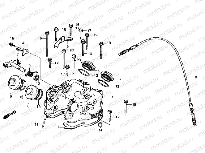 Cylinder head cover